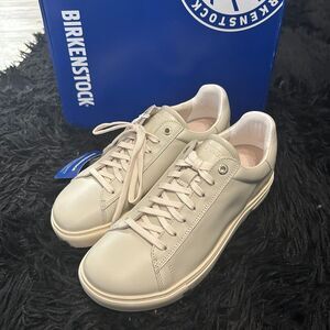 BIRKENSTOCK bend low oyster leather lace up shoes sneakers women’s eur 40 new